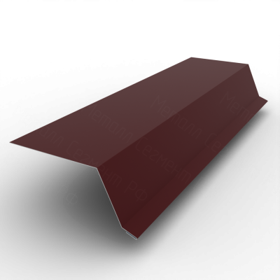 Планка капельник 100х55х15 РЕ 0.45 RAL 3005 Красное вино