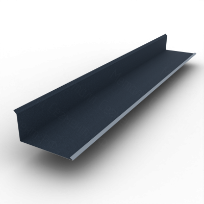 Планка примыкания нижняя 120х260 Drap TX  0.45 RAL 7024 Мокрый асфальт