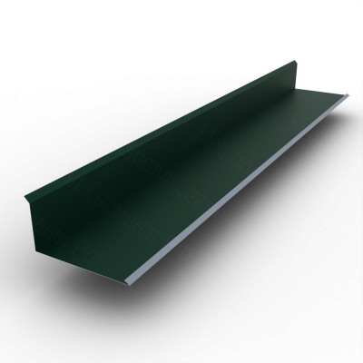 Планка примыкания нижняя 120х260 РЕ 0.45 RAL 6005 Зеленый мох