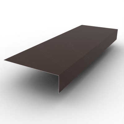 Планка околооконная 190х50 PE 0,45 RAL 8017 Шоколад