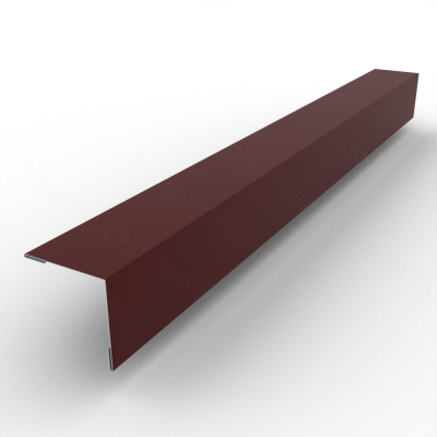 Планка угла наружного 50x50 PE 0,45 RAL 3005 Красное вино