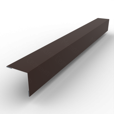 Планка угла наружного 50x50 PE 0,45 RAL 8017 Шоколад