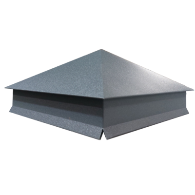 Колпак на столб  390х390 Drap TХ 0,45  RAL 7024 мокрый асфальт