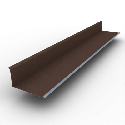 Планка примыкания нижняя 120х260 Drap TX  0.45 RAL 8017 Шоколад