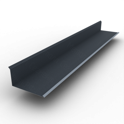 Планка примыкания нижняя 120х260 Drap TX  0.45 RAL 7016 Антрацирово-серый