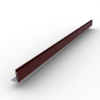 Планка аквилон 20х25 PE 0,45 RAL 3005 Красное вино