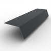 Планка карнизная 100х65 РЕ 0.45 RAL 7024	Мокрый асфальт