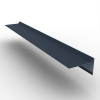 Планка ветровая для мягкой кровли 100х70 Drap TX 0.45 RAL 7024 Мокрый асфальт