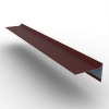 Планка ветровая для мягкой кровли 100х70 РЕ 0.45 RAL 3005 Красное вино
