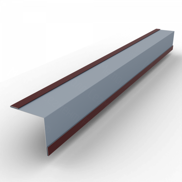 Планка угла внутреннего 50x50 PE 0,45 RAL 3005 Красное вино