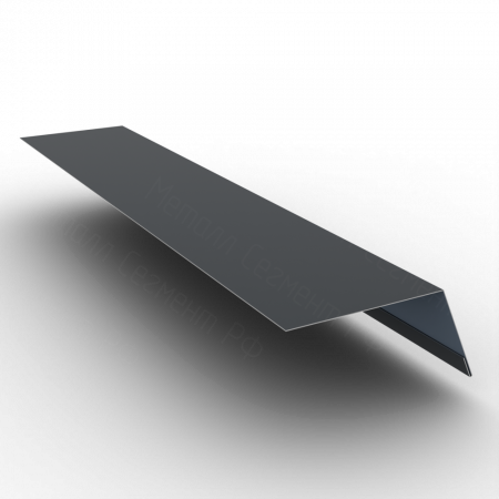 Планка карнизная 100х65 РЕ 0.45 RAL 7024	Мокрый асфальт