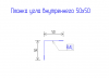 Планка угла внутреннего 50x50 PE 0,45 RAL 3005 Красное вино