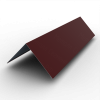 Планка конька 190х190 РЕ 0.45 RAL 3005 Красное вино