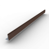 Планка аквилон 20х25 Drap TX 0,45 RAL 8017 Шоколад