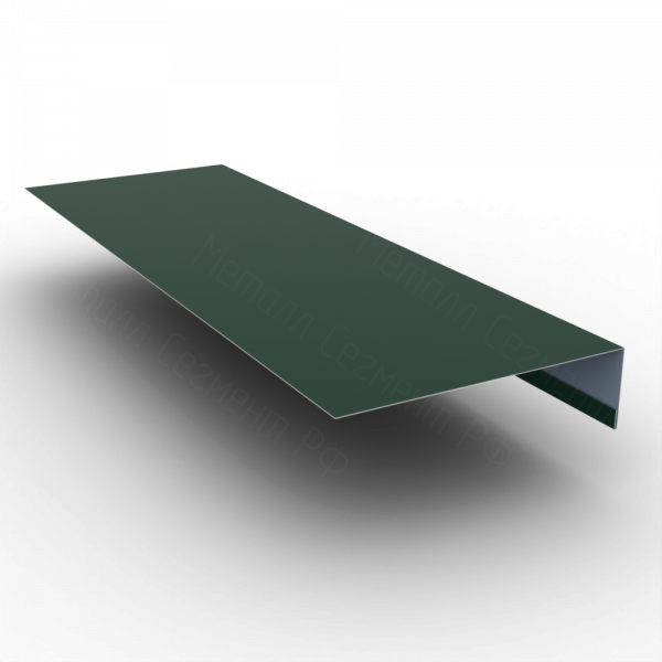 Планка околооконная 190х50 PE 0,45 RAL 6005 Зеленый мох